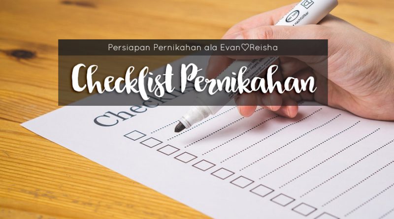 checklist persiapan pernikahan