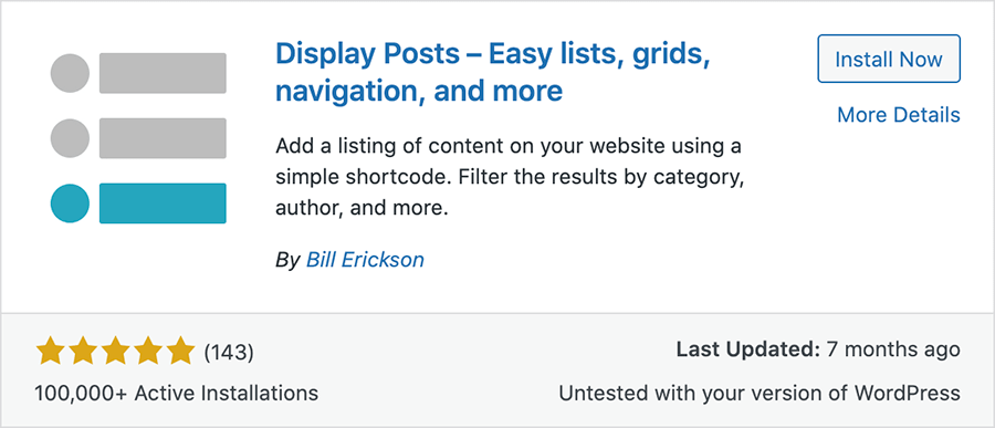 plugin daftar isi display posts